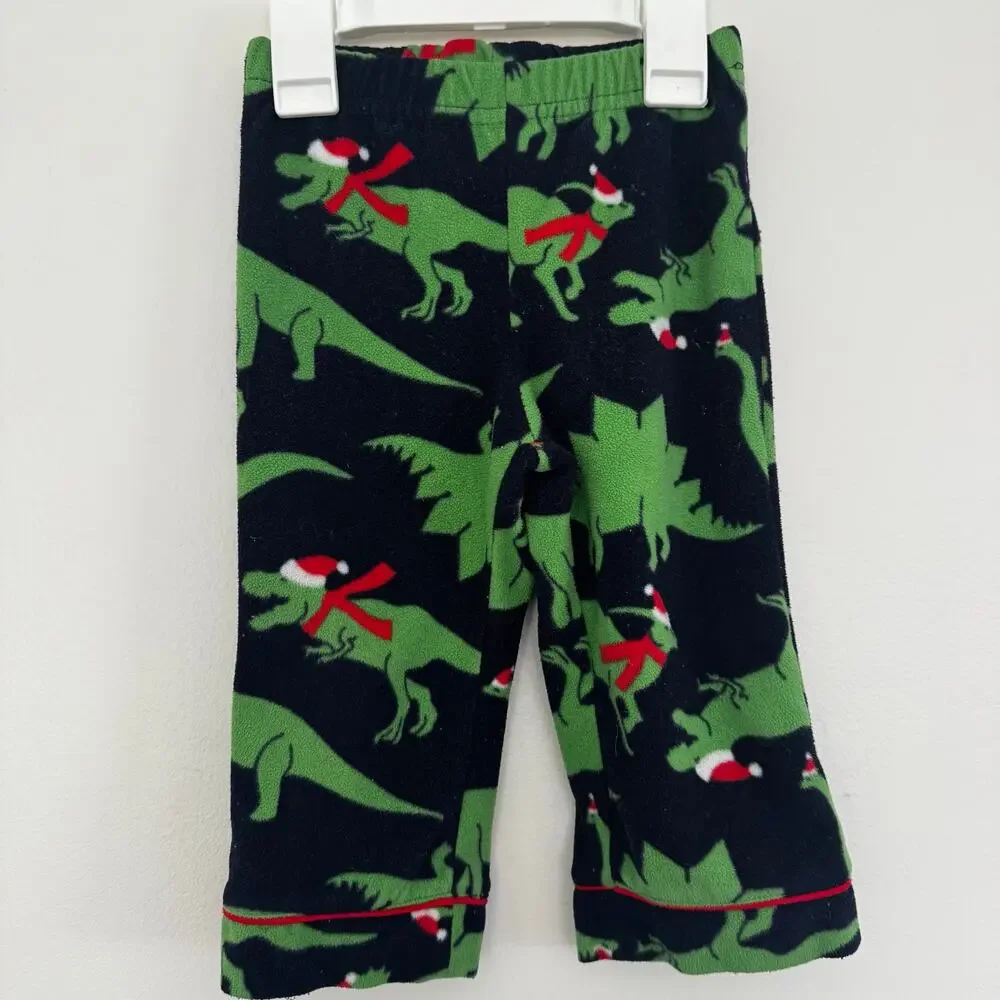 Bundle of babyGap Fleece Pajama Sets: Christmas Dinosaurs and Abominable Snowman